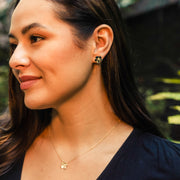 Medium Florette Studs in Lemon Yellow