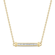 Essentials Single Bar Spinning Necklace