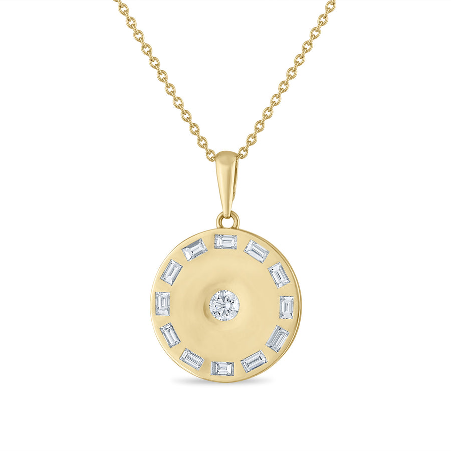 Essentials Sunspoke Gold and Diamond Medallion