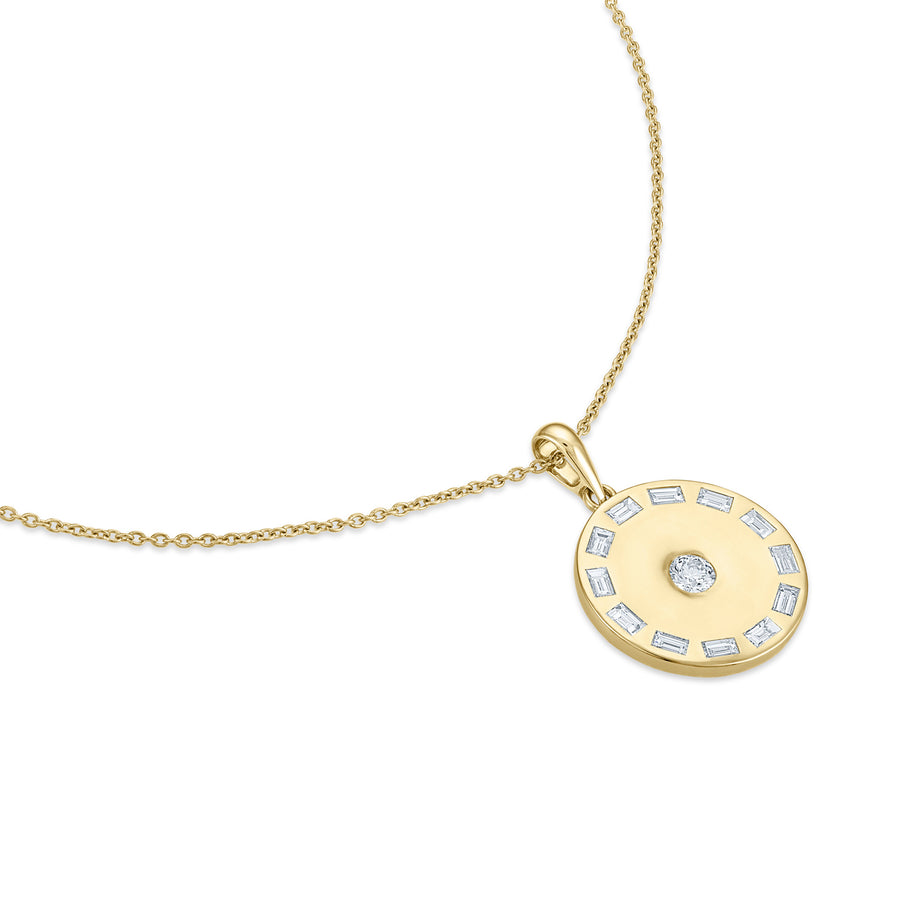 Essentials Sunspoke Gold and Diamond Medallion
