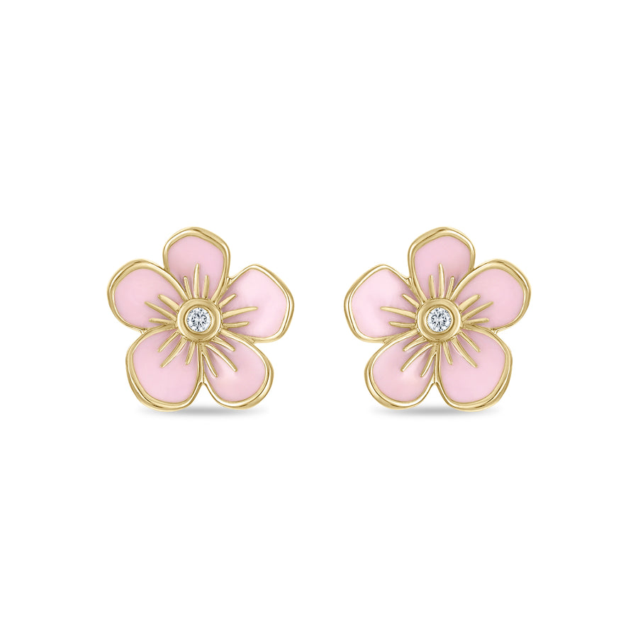 Medium Florette Studs in Baby Pink