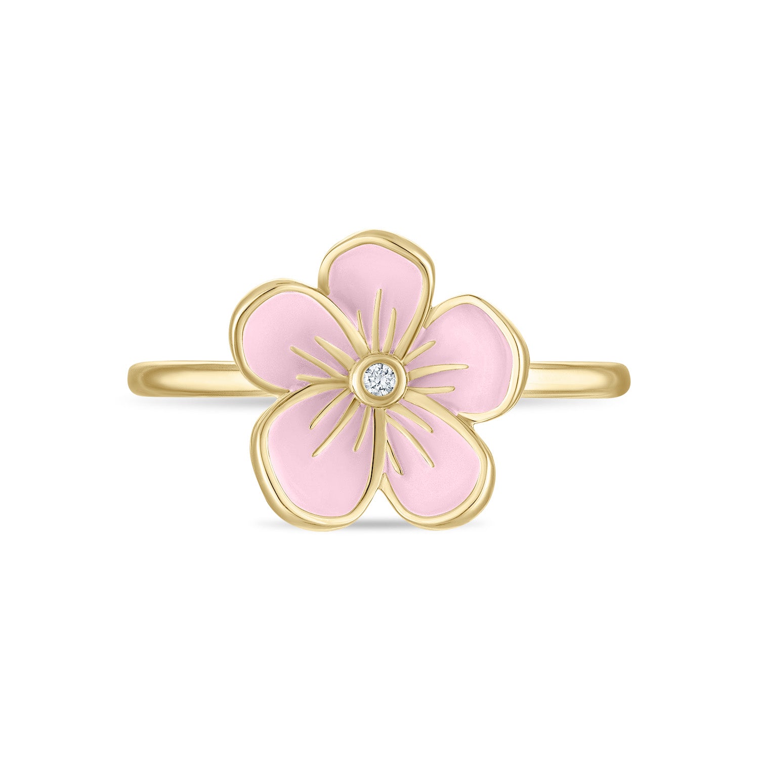 Medium Florette Ring in Baby Pink