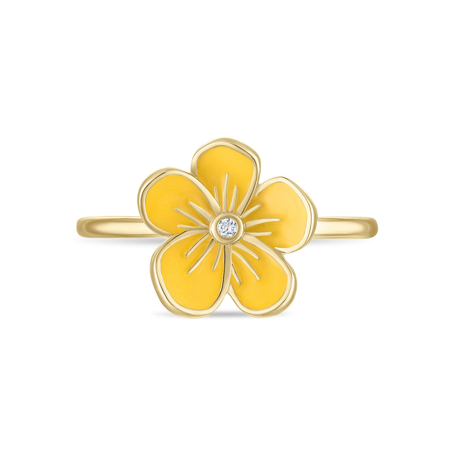 Medium Florette Ring in Lemon Yellow