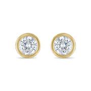 Palazzo Bezel Set Lab Created Diamond Studs