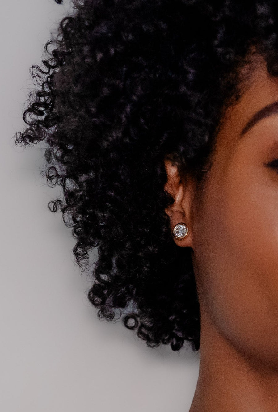 Palazzo Bezel Set Lab Created 4 Carat Diamond Studs