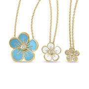 Floral Enamel Necklaces
