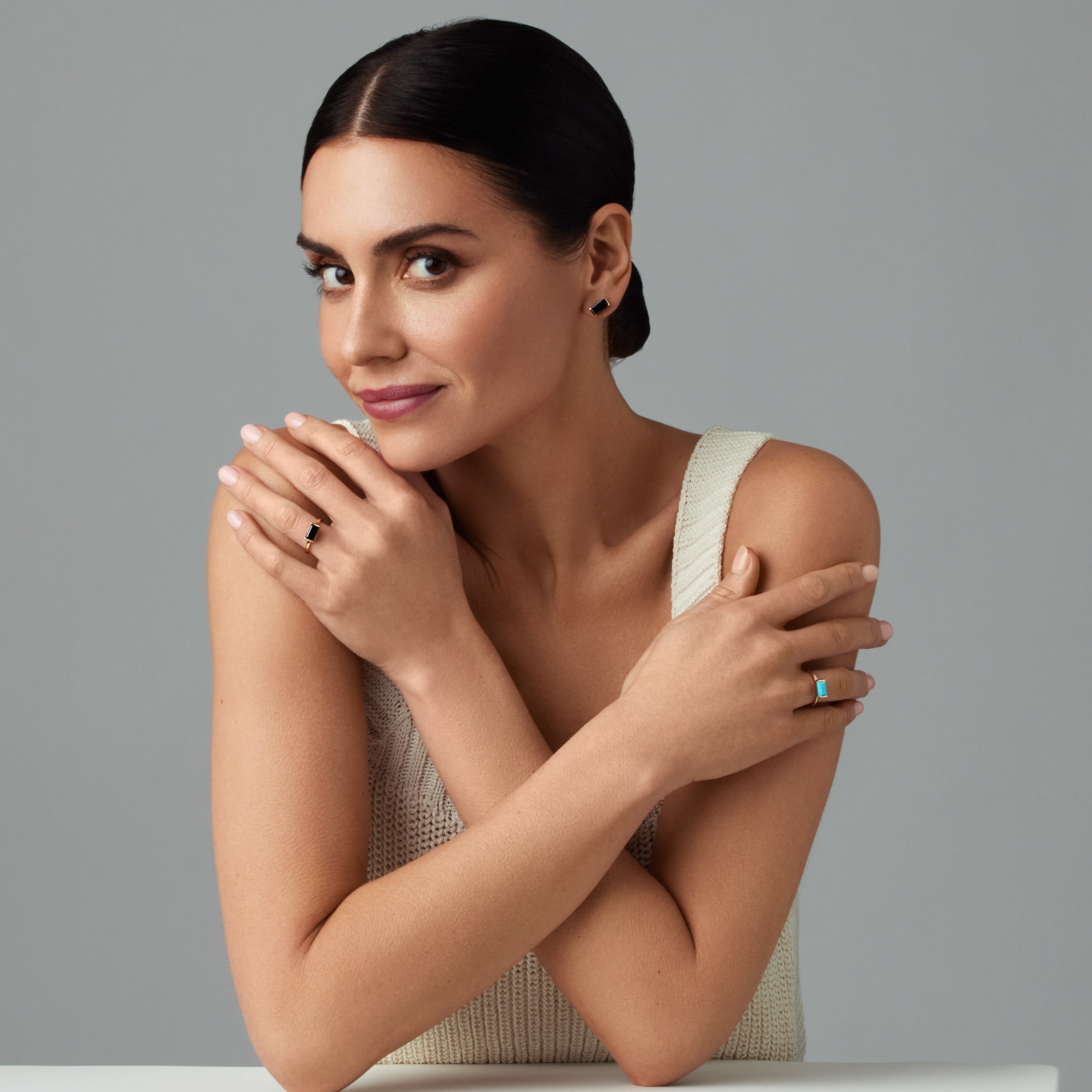 Turquoise Bonbon Stud Earrings