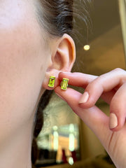 Peridot Bonbon Stud Earrings