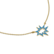 Gold Midi Nova KAPOW! Enamel Necklace