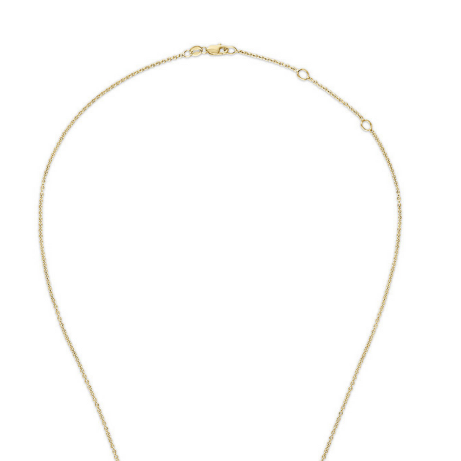 Gold Five Star Stellina/KAPOW! Necklace with Rainbow Gemstones and Diamonds