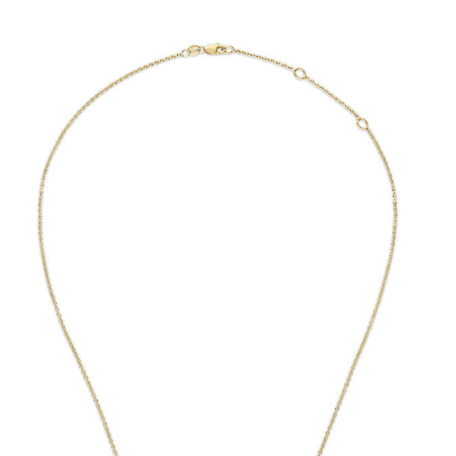 Gold Stellina/KAPOW! Necklace: Blue Sapphire