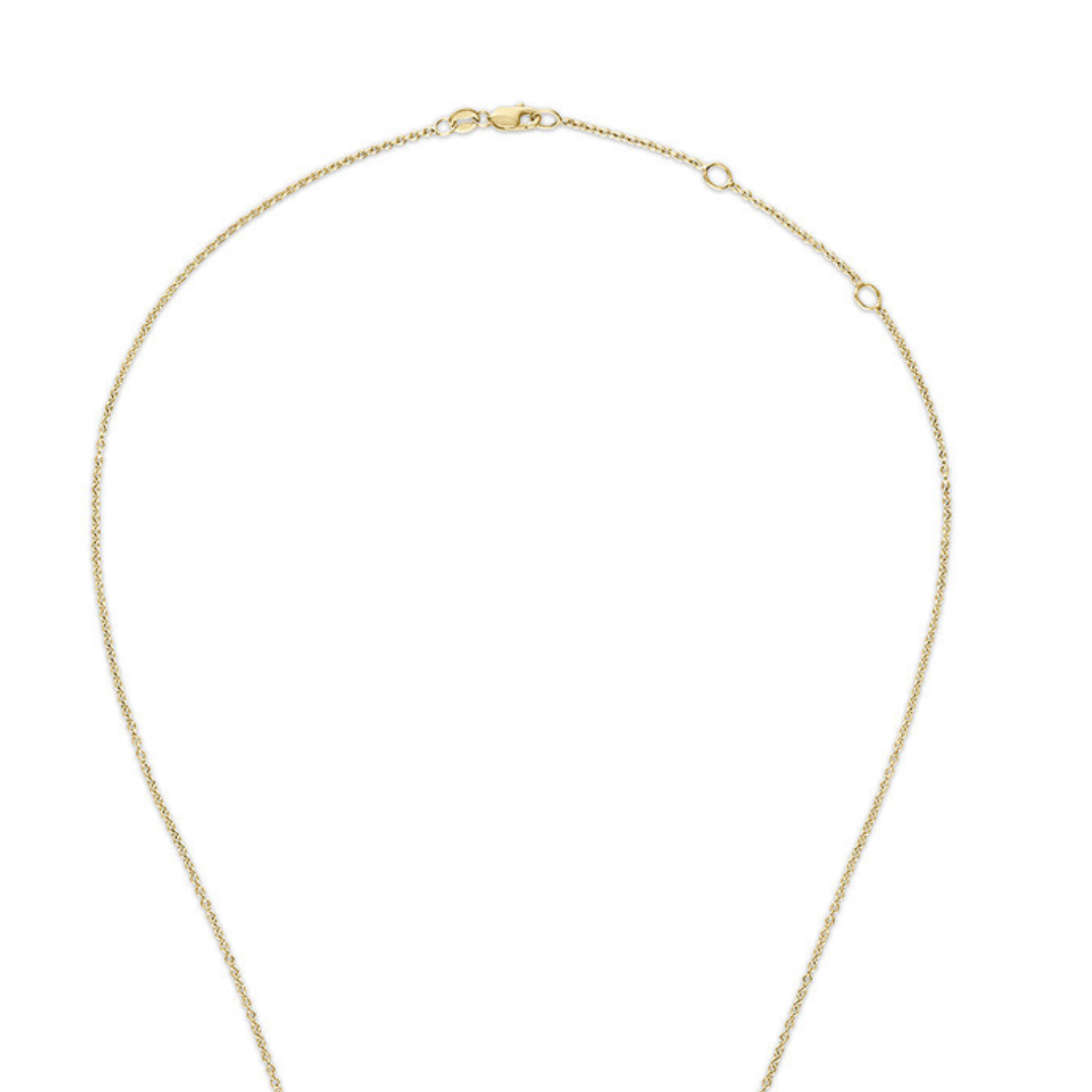 Gold Stellina Nova Necklace/KAPOW! with Pavé Rubies