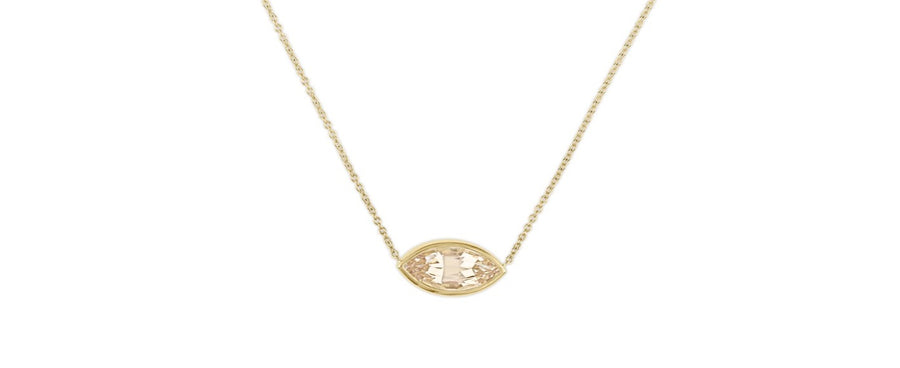 Morganite Pendant Necklace