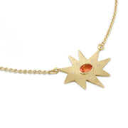 Gold Stella/KAPOW! Necklace: Madeira Citrine