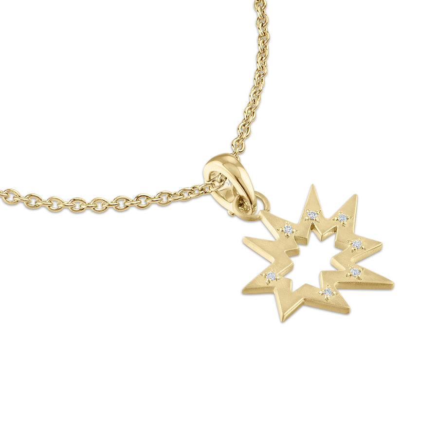 Gold Stellina Nova/KAPOW! Scattered Diamonds Charm