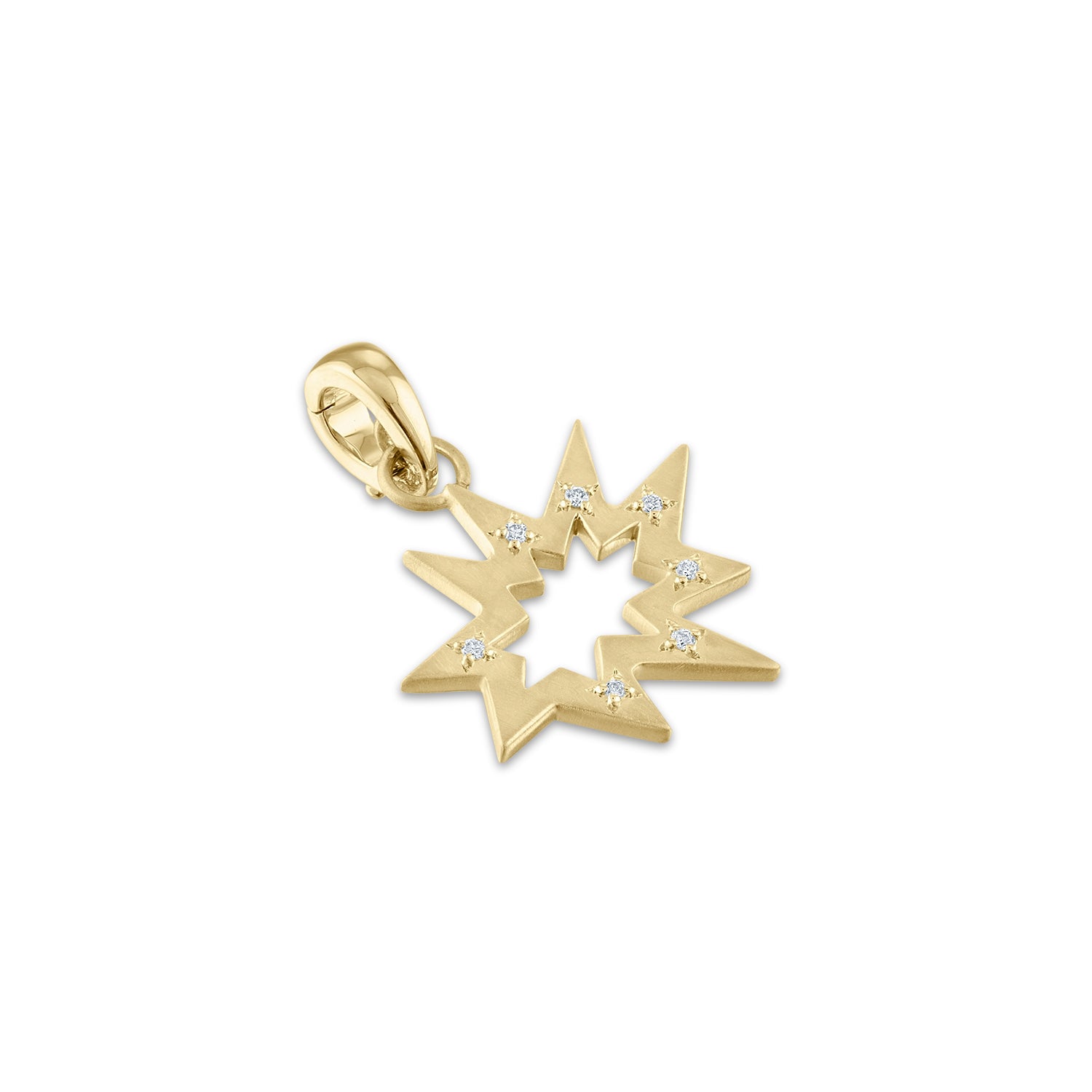 Gold Stellina Nova/KAPOW! Scattered Diamonds Charm