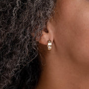 Small Diamond Jubilation Hoop Earrings