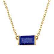 Lapis Bonbon Necklace, east-west