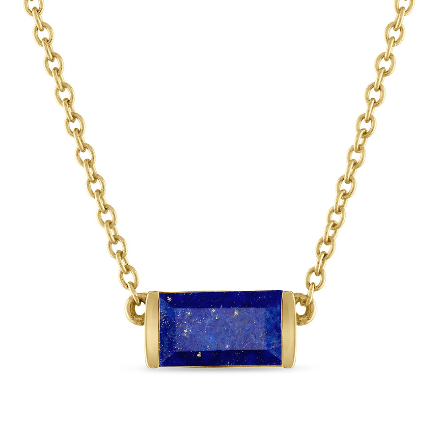 Lapis Bonbon Necklace, east-west