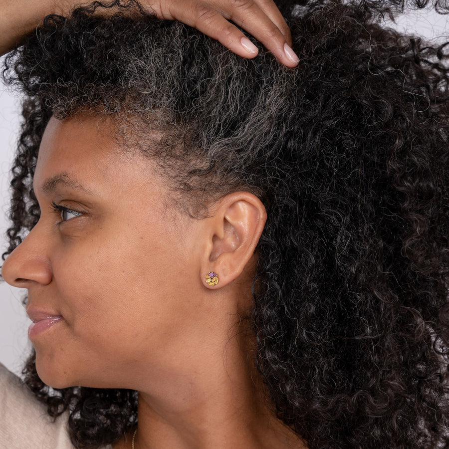 Small Jubilation Earrings: Diamonds