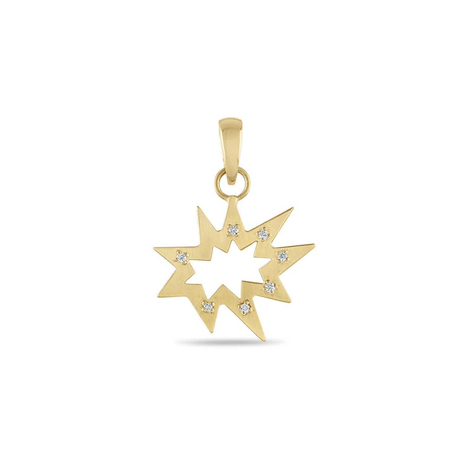 Gold Stellina Nova/KAPOW! Scattered Diamonds Charm