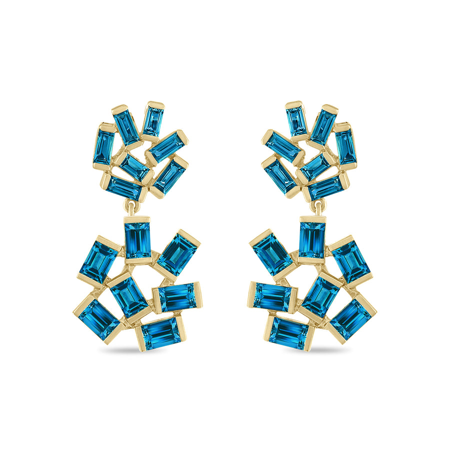 Double Jubilation Earrings: London BlueTopaz