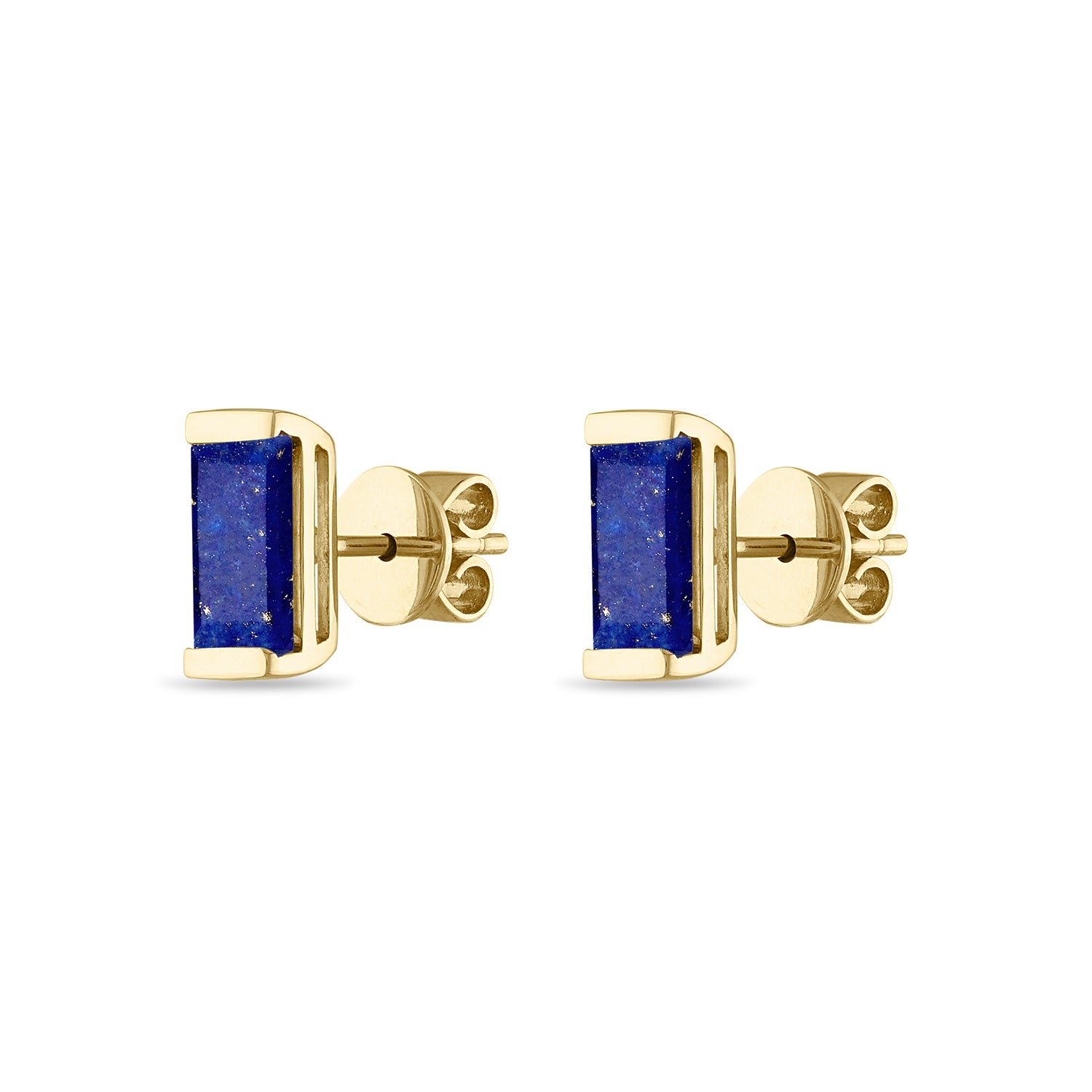 Lapis Bonbon Stud Earrings