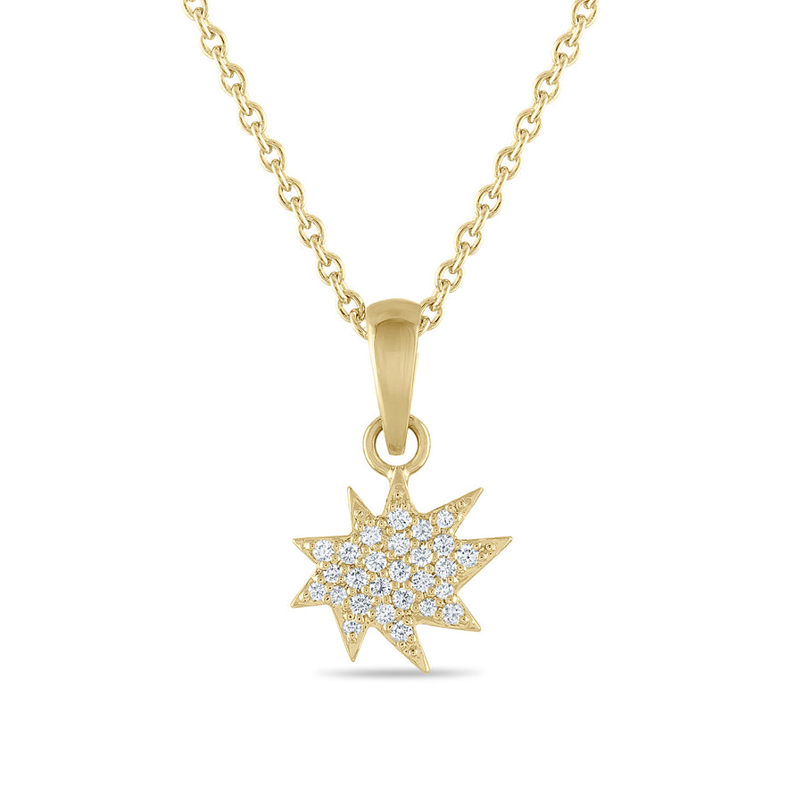 Gold Mini Stella/KAPOW! Pavé Diamond Charm