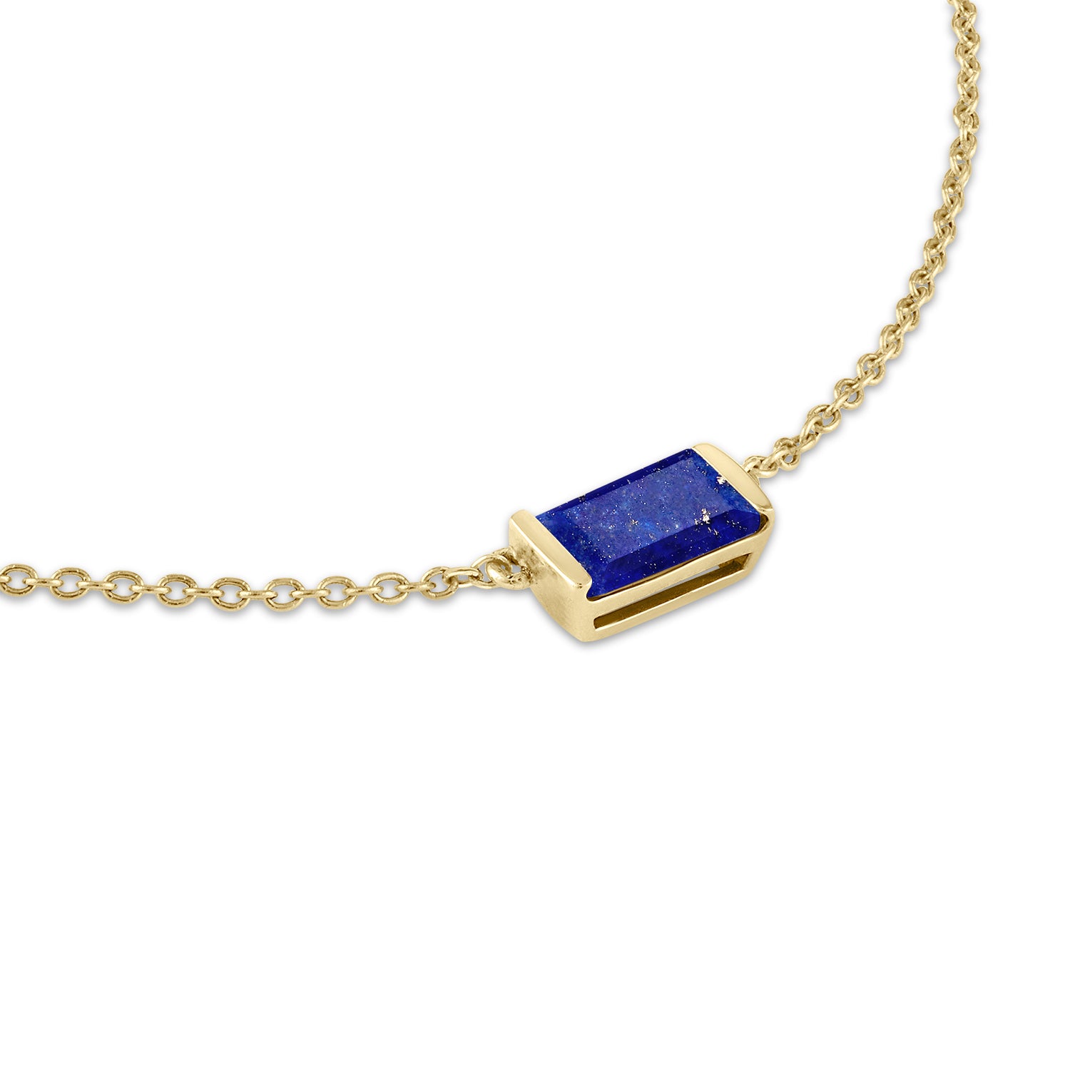 Lapis Bonbon Necklace, east-west