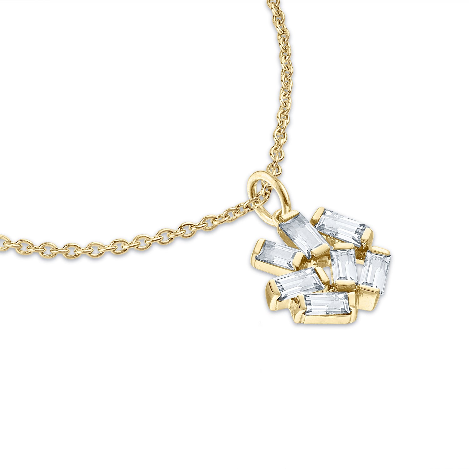 Small Jubilation Pendant Necklace: Diamond