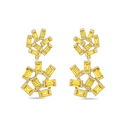 Double Jubilation Earrings: Citrine