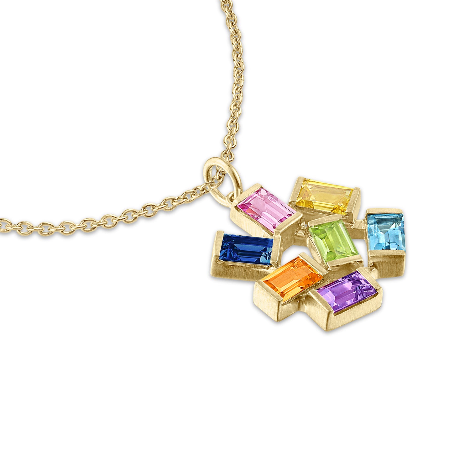 Large Jubilation Pendant - Semi Precious Gemstones