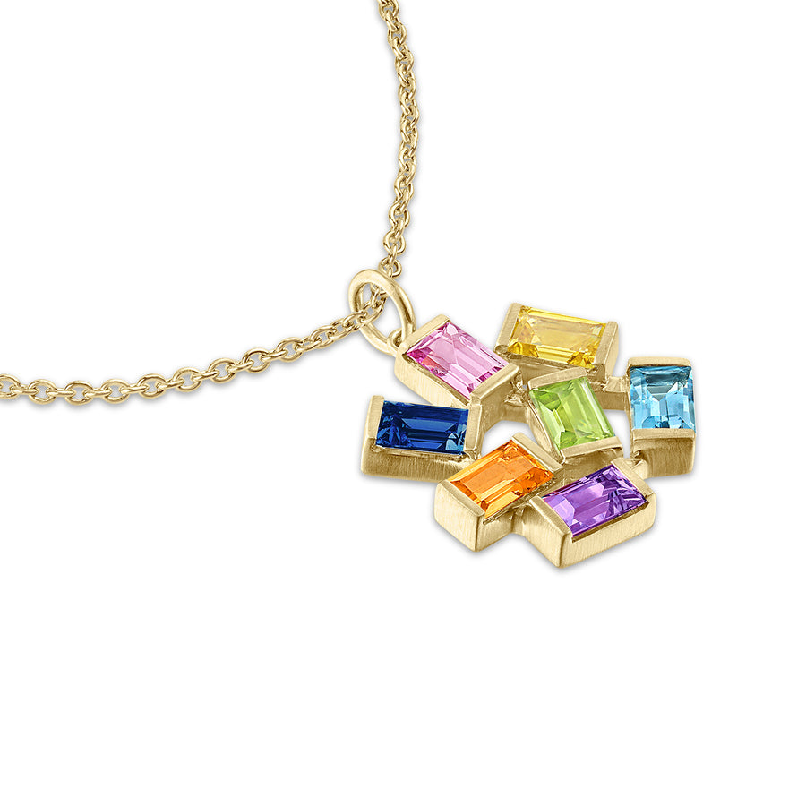 Large Jubilation Pendant - Semi Precious Gemstones