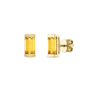 Citrine Bonbon Stud Earrings