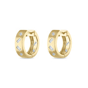 Small Diamond Jubilation Hoop Earrings
