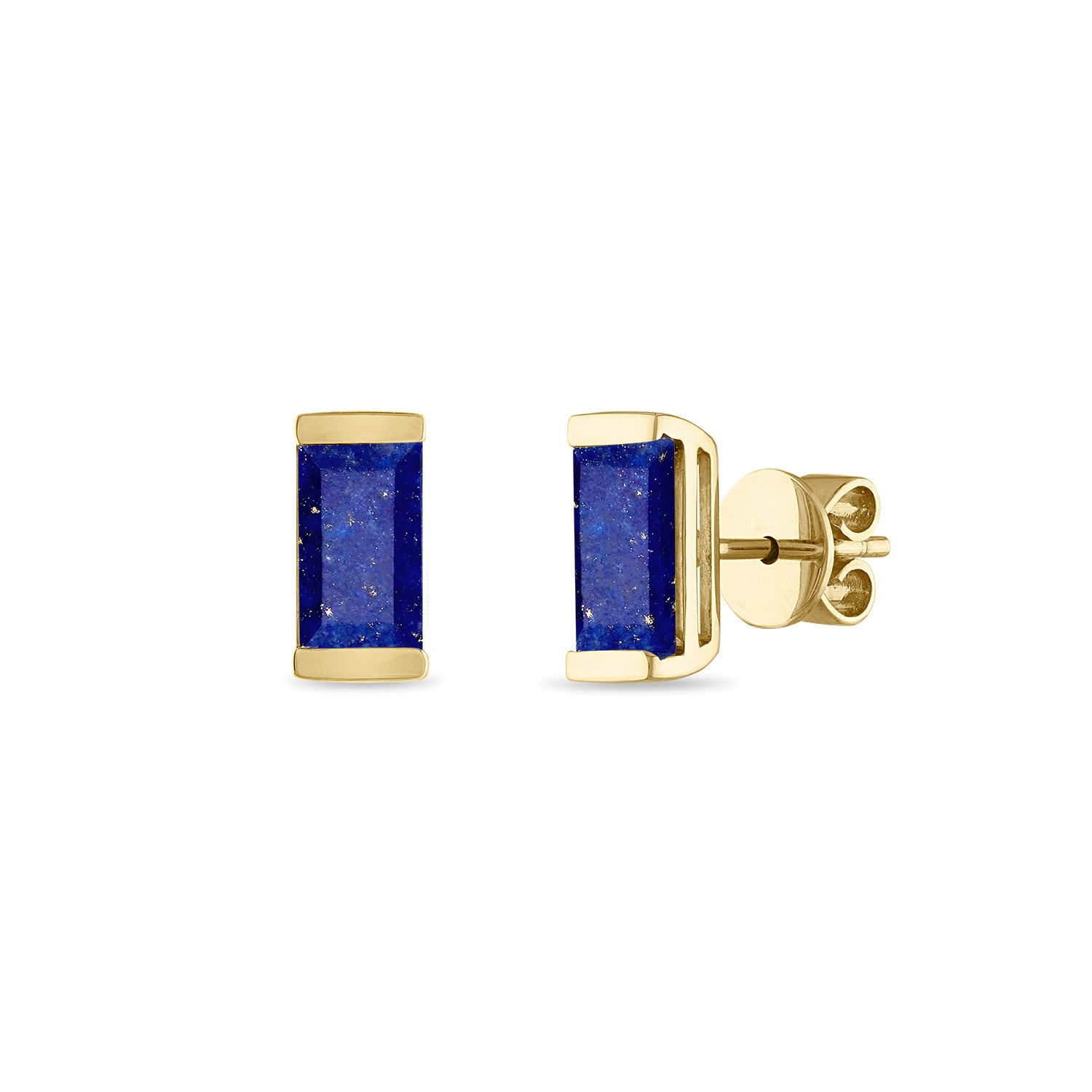 Lapis Bonbon Stud Earrings