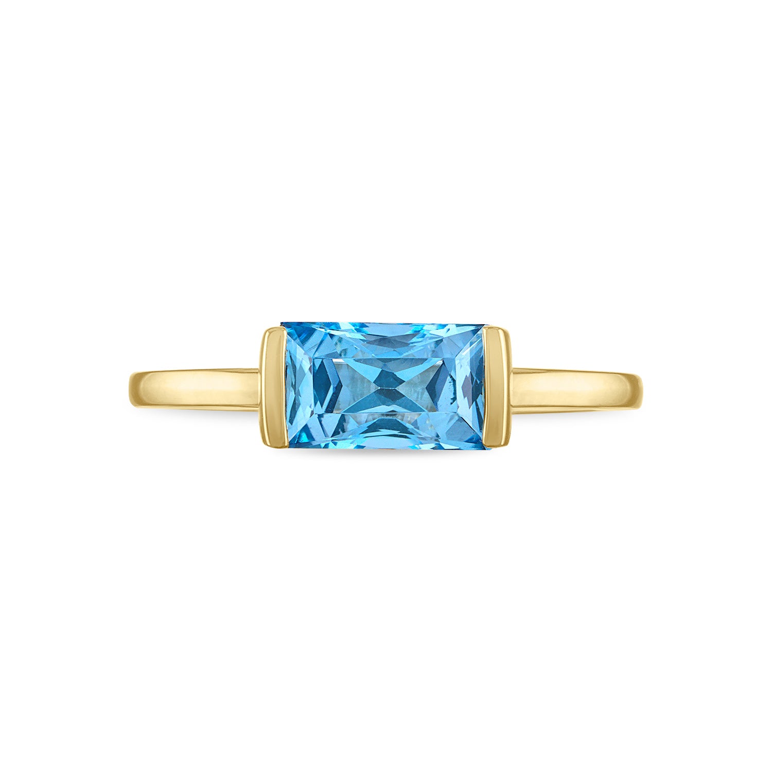 Blue Topaz Bonbon Ring