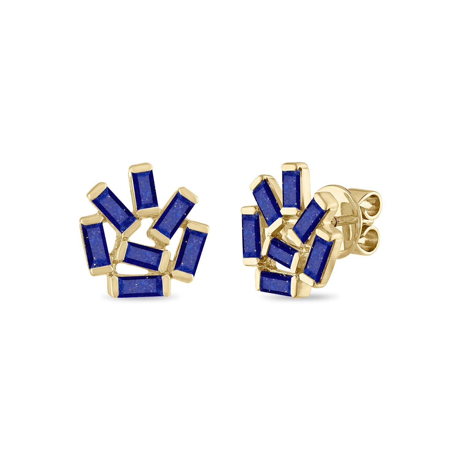 Medium Jubilation Studs: Lapis