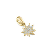 Gold Mini Stella/KAPOW! Pavé Diamond Charm