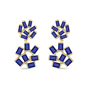 Double Jubilation Earrings: Lapis