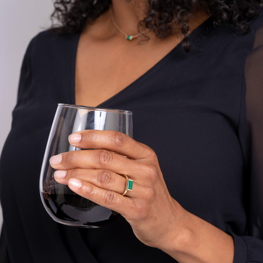 Malachite Bonbon Ring
