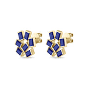 Large Jubilation Studs: Lapis
