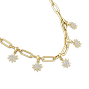 Gold Mini Stella/KAPOW! Pavé Diamond Charm