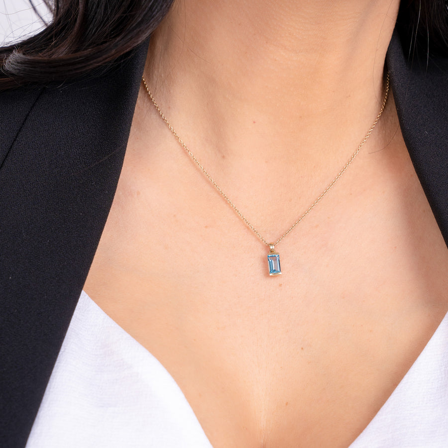 Blue Topaz Bonbon Necklace