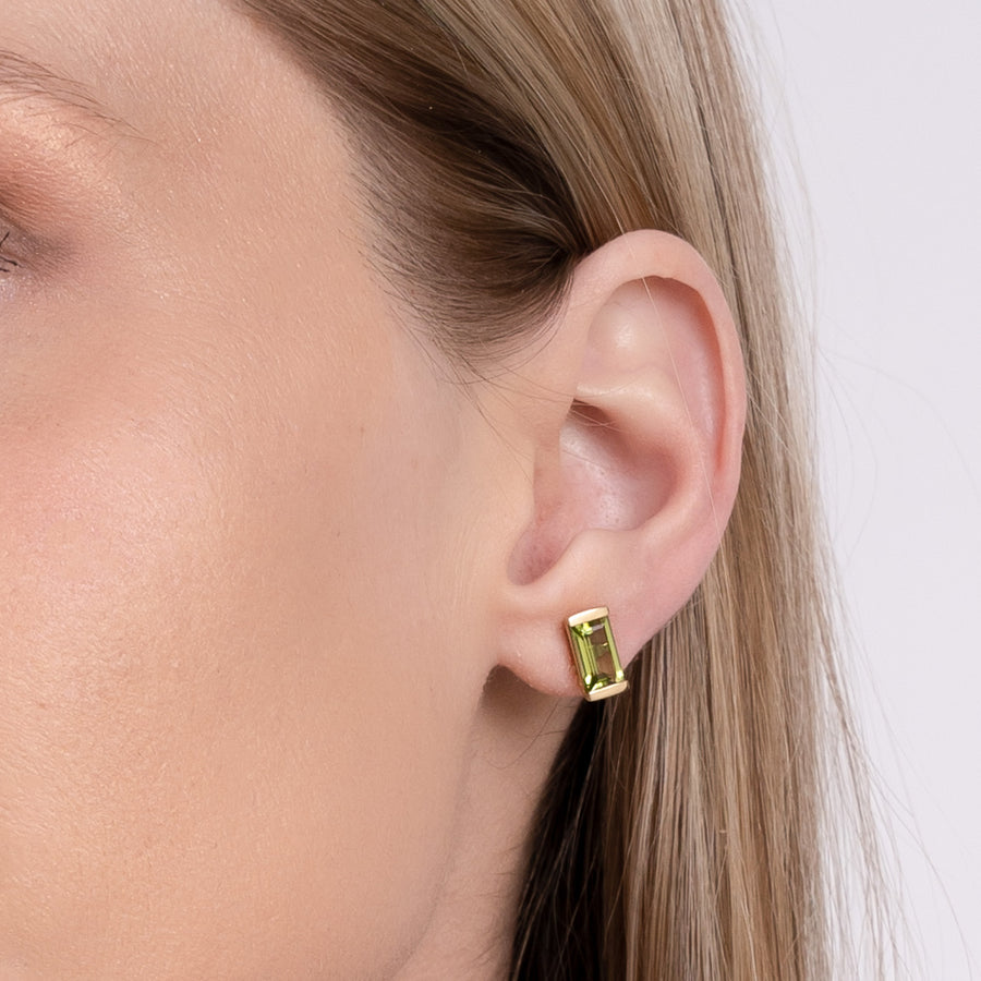 Citrine Bonbon Stud Earrings