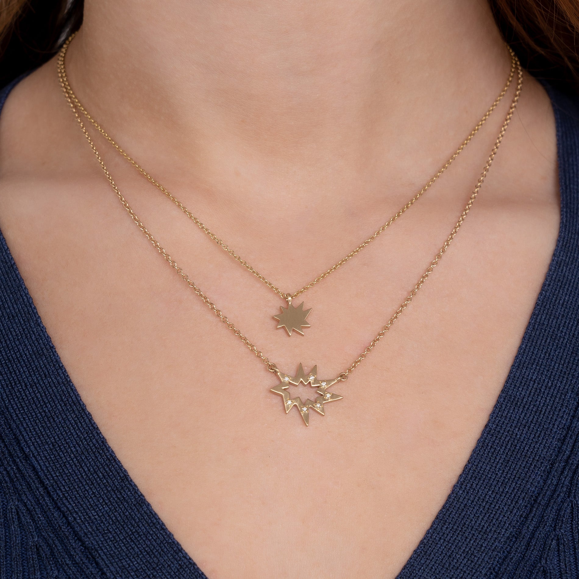 Gold Mini Stella Nova/KAPOW! Necklace