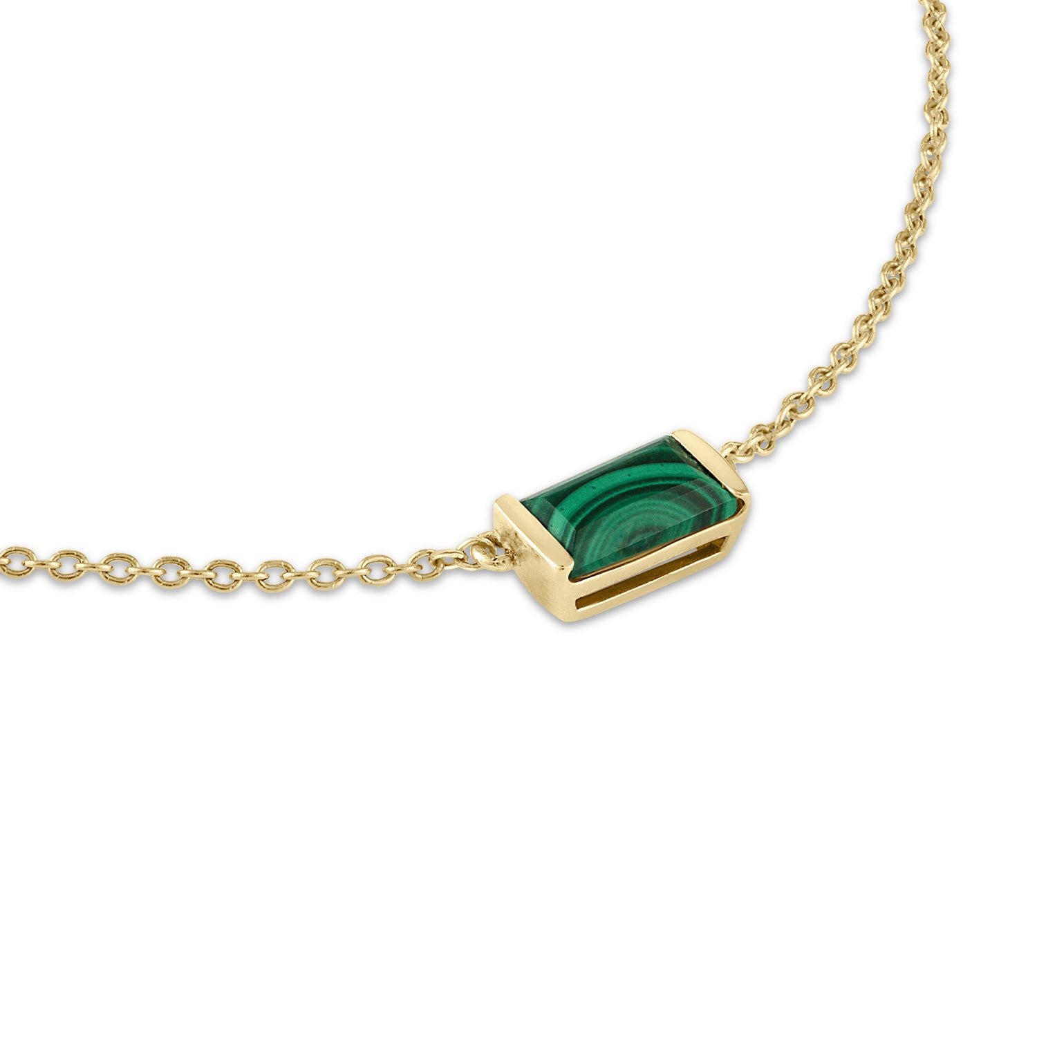 Malachite Bonbon Necklace, east-west