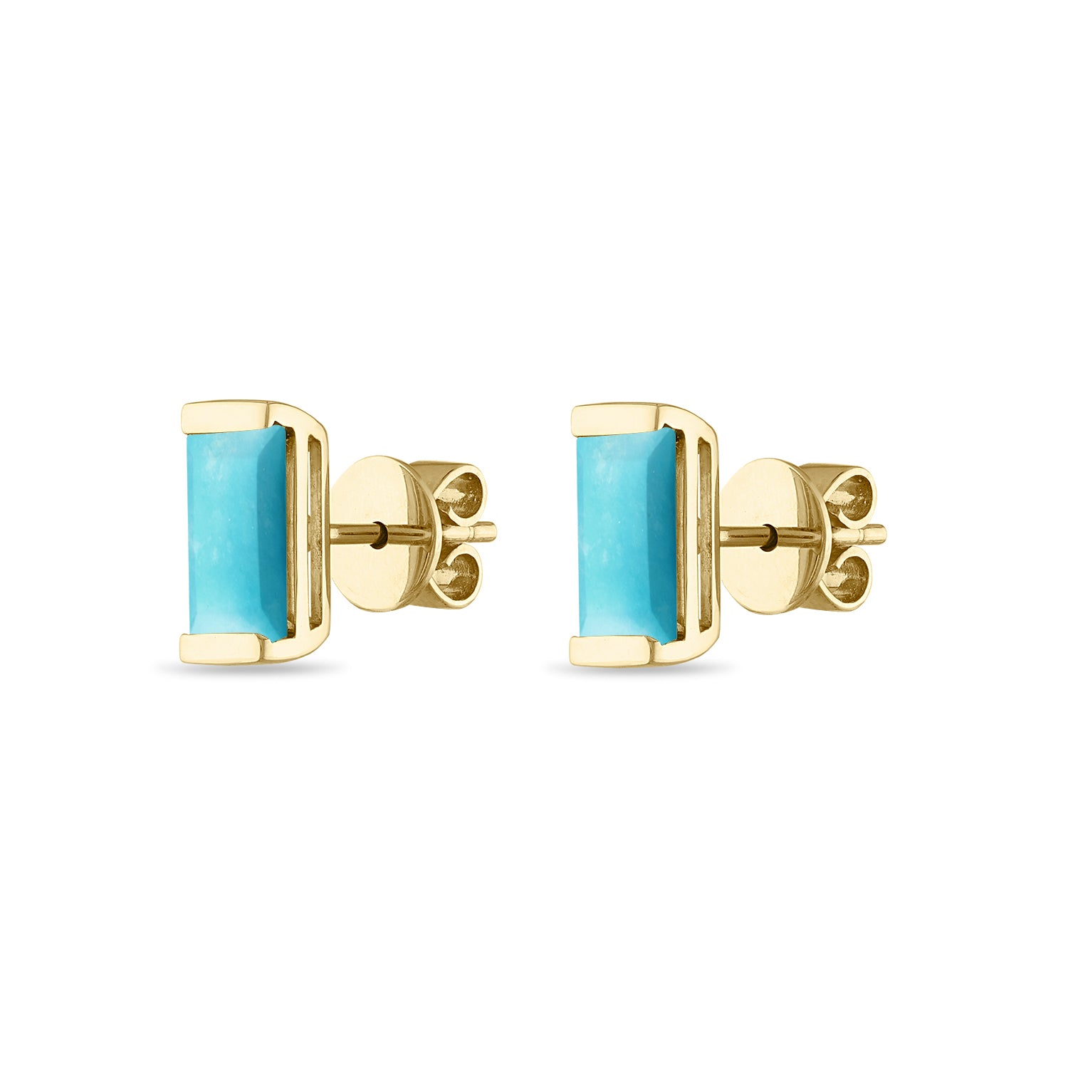 Turquoise Bonbon Stud Earrings