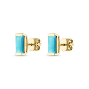 Turquoise Bonbon Stud Earrings