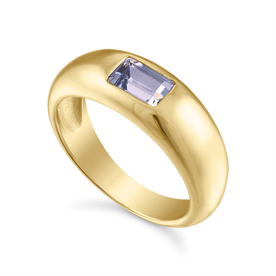 Lavender Spinel Dome Ring